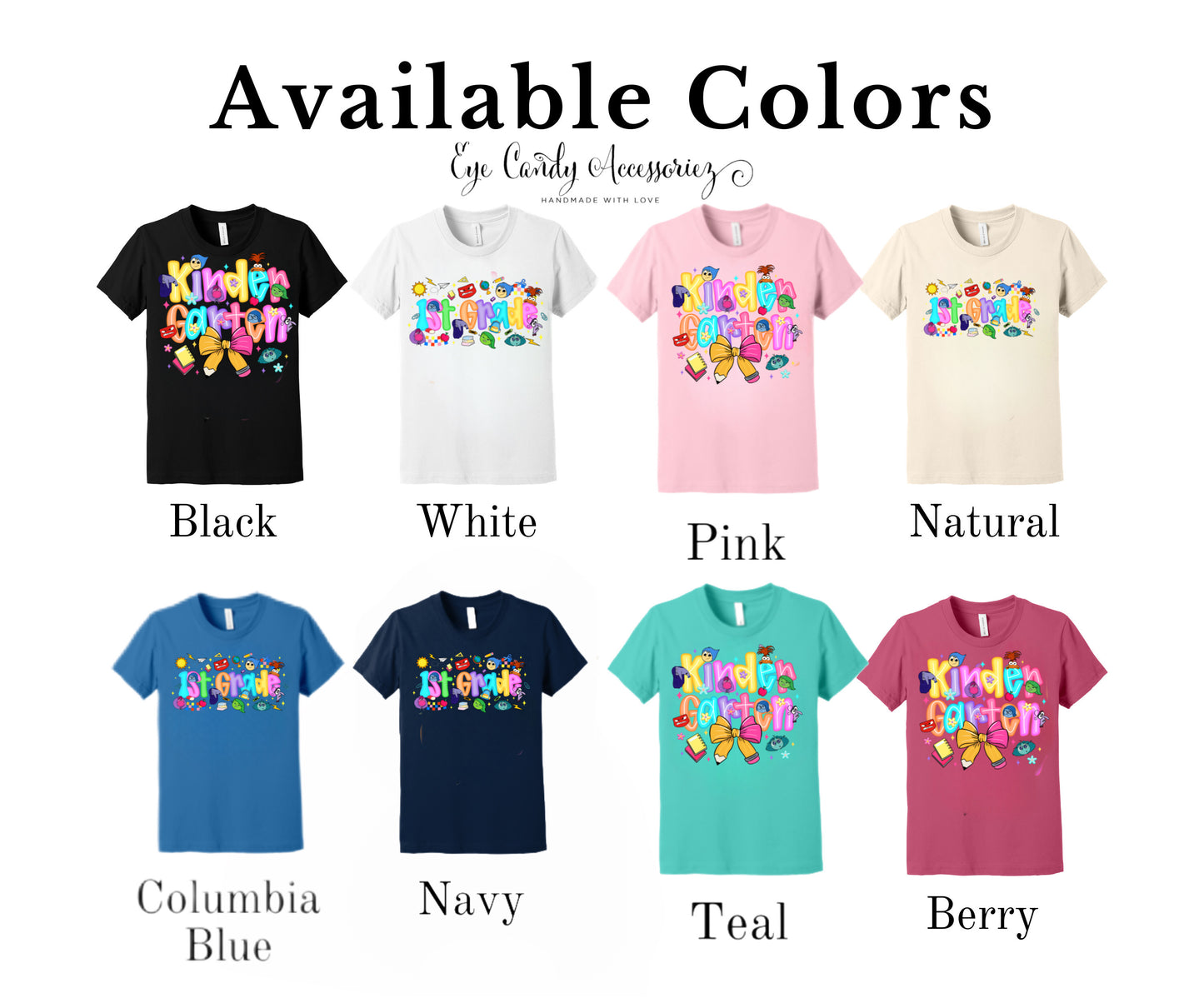 Emotions Cartoon Back to School T-Shirt | Toddler and Kids | Pre K - 5