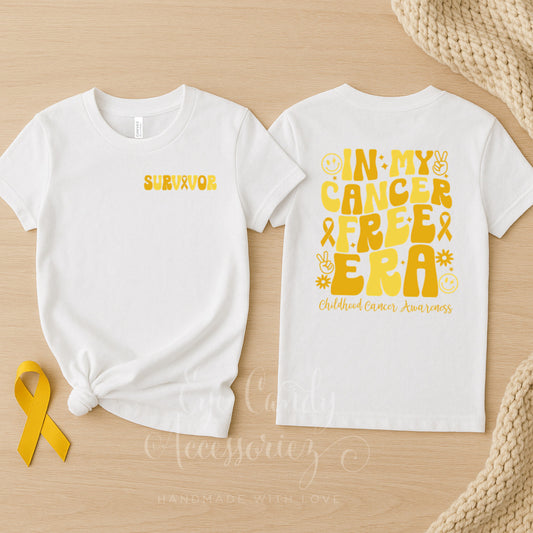 In My Cancer Free Era | Survivor | KIDS T-Shirt | Hoodie | Sweater | Childhood Cancer Awareness