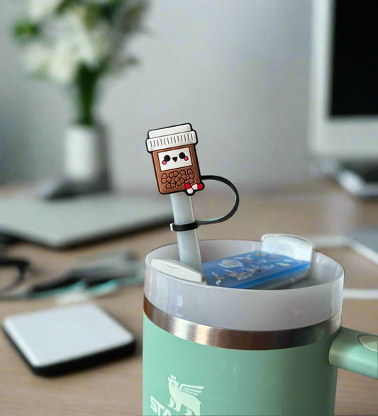 Medical Straw Topper Covers for Standard & Stanley Straws