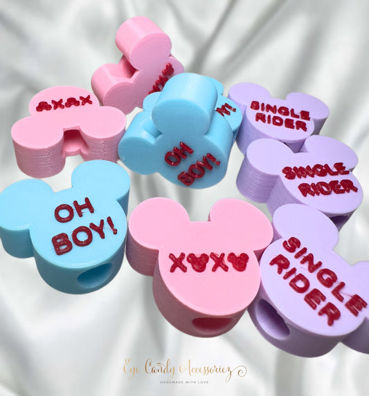 Mouse Candy Sayings 3D Straw Topper