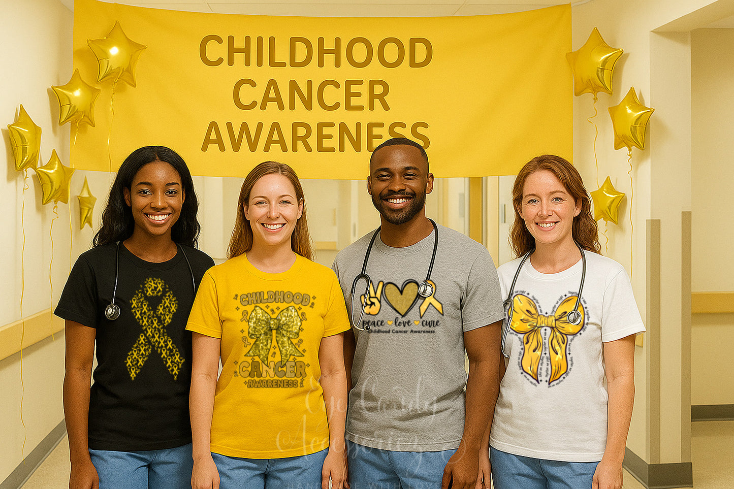 Childhood Cancer Awareness | Adult T-Shirt | Hoodie | Sweater