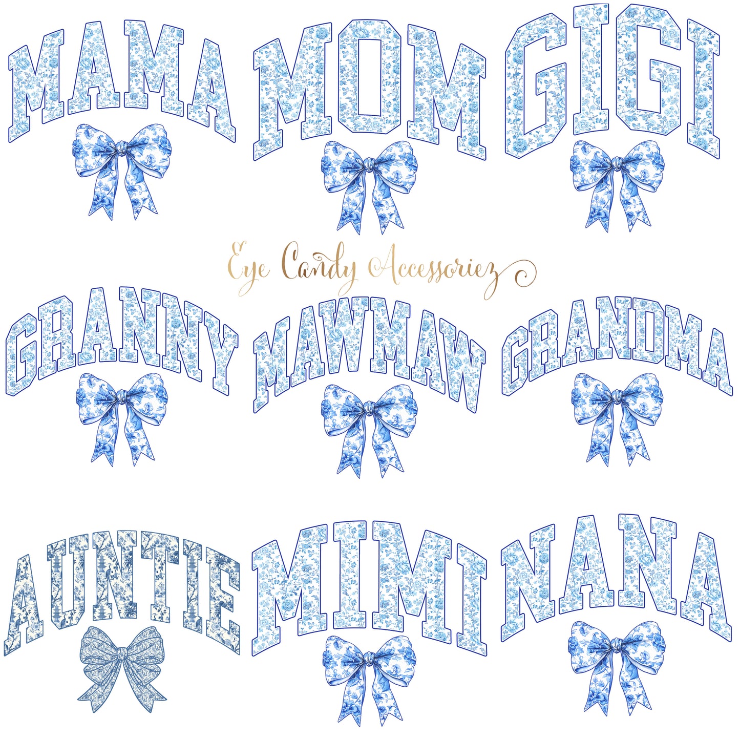 Chinoiserie Floral Adult T-Shirt| Sweater - Mother's Day | Mama | Grandma | Auntie