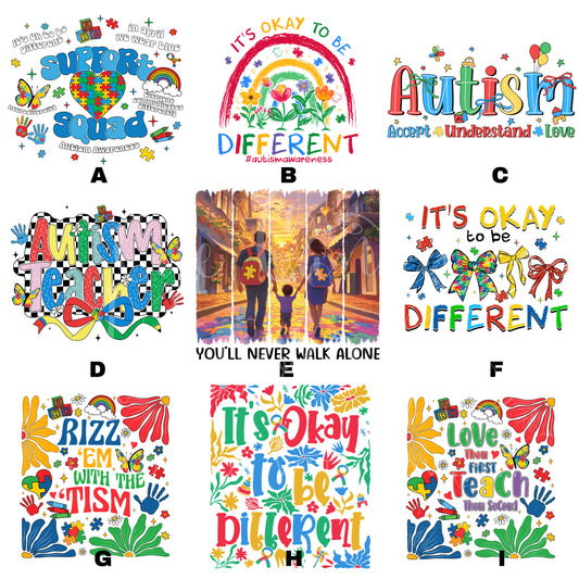 AUTISM SUPPORT T-SHIRT | Adults & Kids | Awareness | Autism Teacher