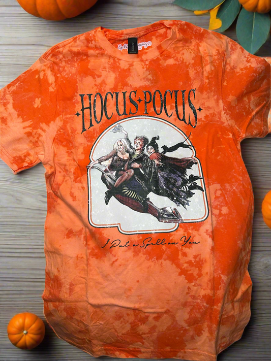 Witches -Orange Bleached - Adult T-Shirt - RTS