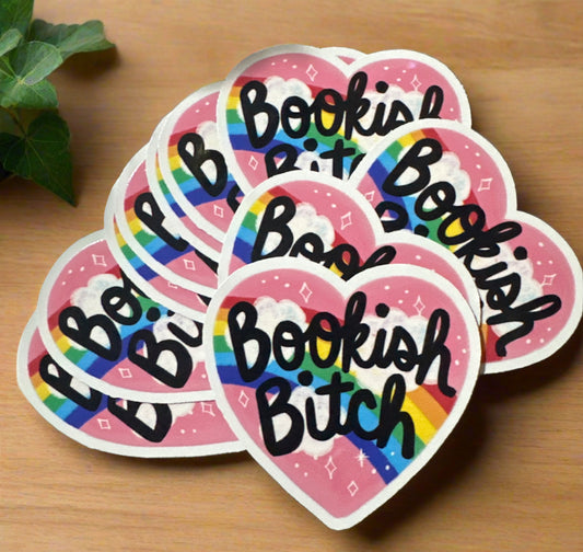 Bookish Bi!ch Vinyl Sticker- Dishwasher Safe| Waterproof
