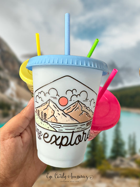 Niños - Vaso que cambia de color Time to Explore de 16 oz