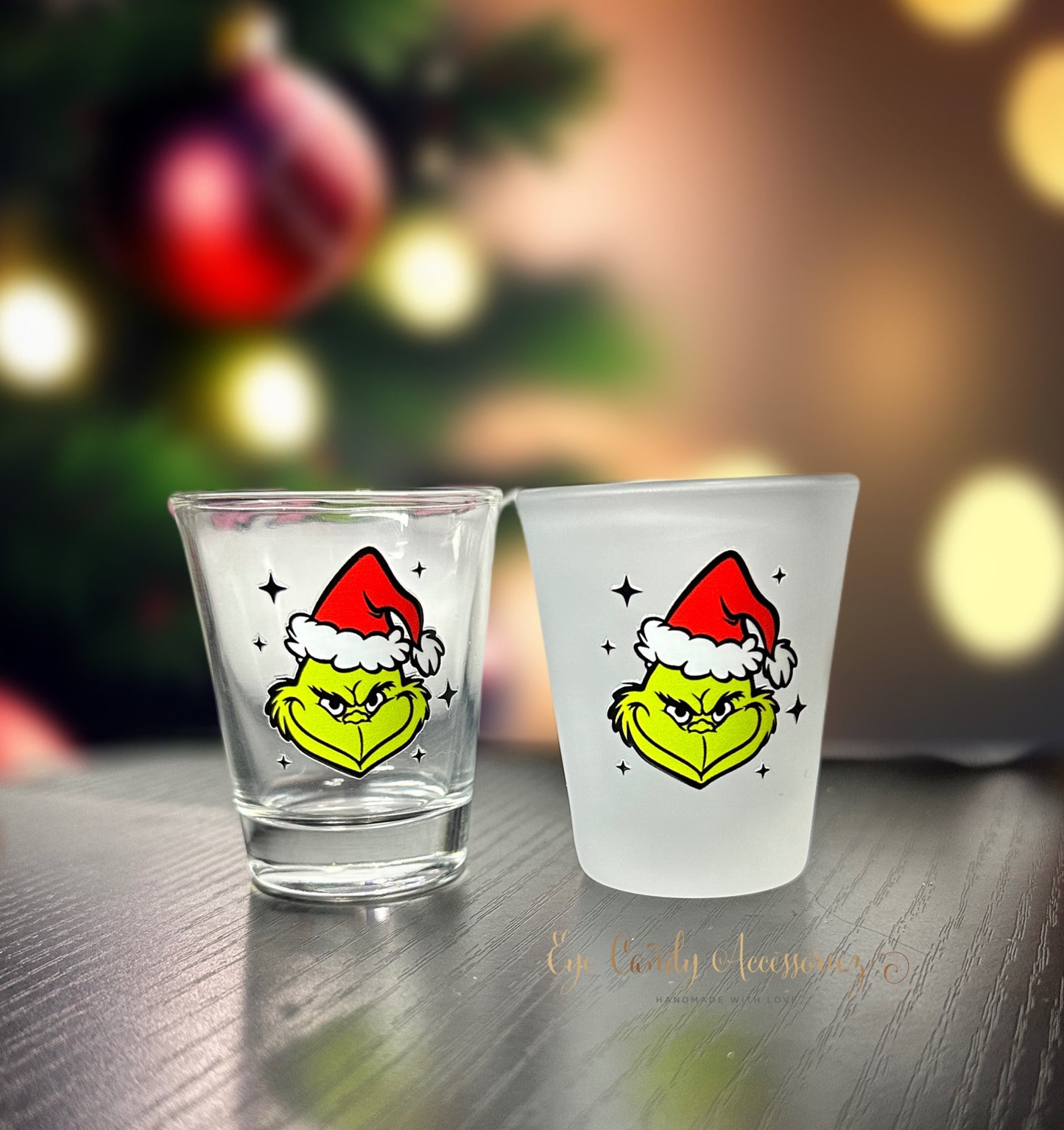 Grnchy Shot Glass- 1.5oz Clear & Frosted