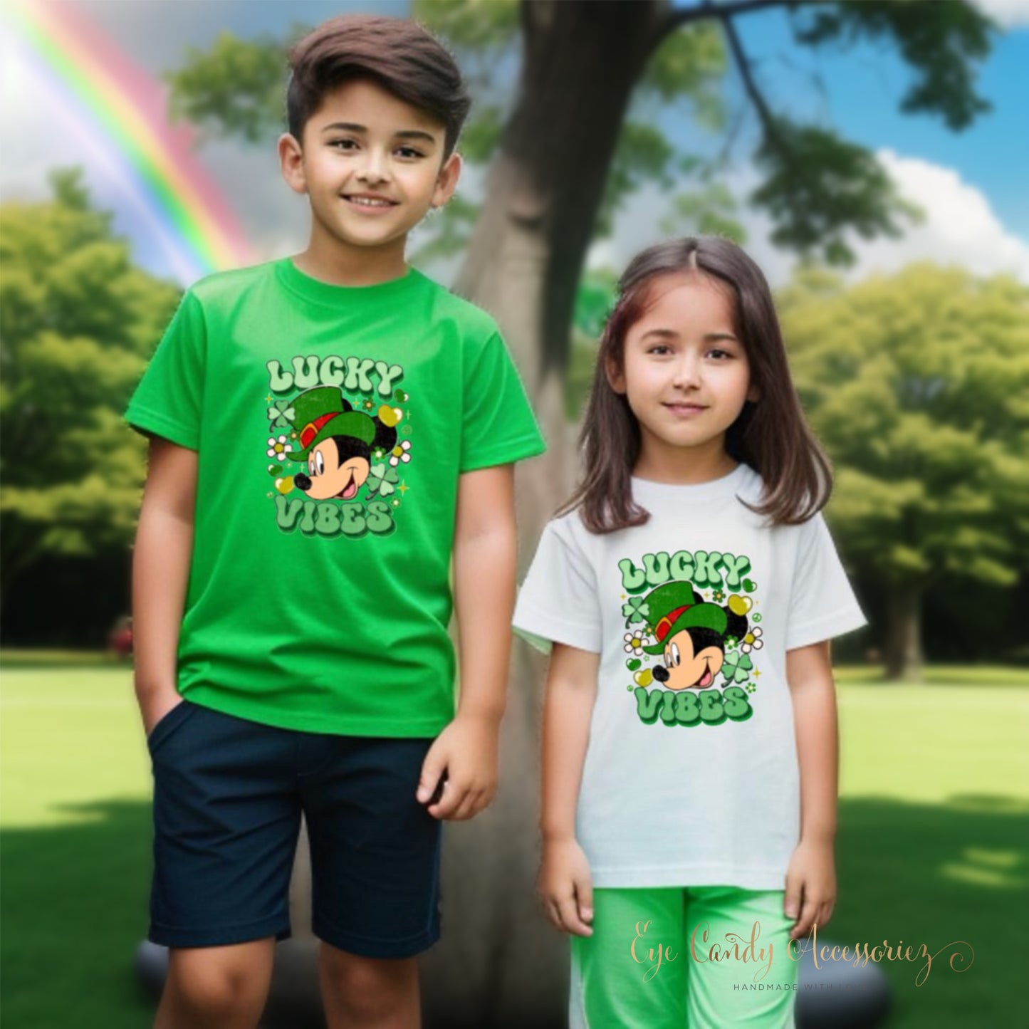 Lucky Vibes -T-Shirt- Toddler and Kids- Unisex