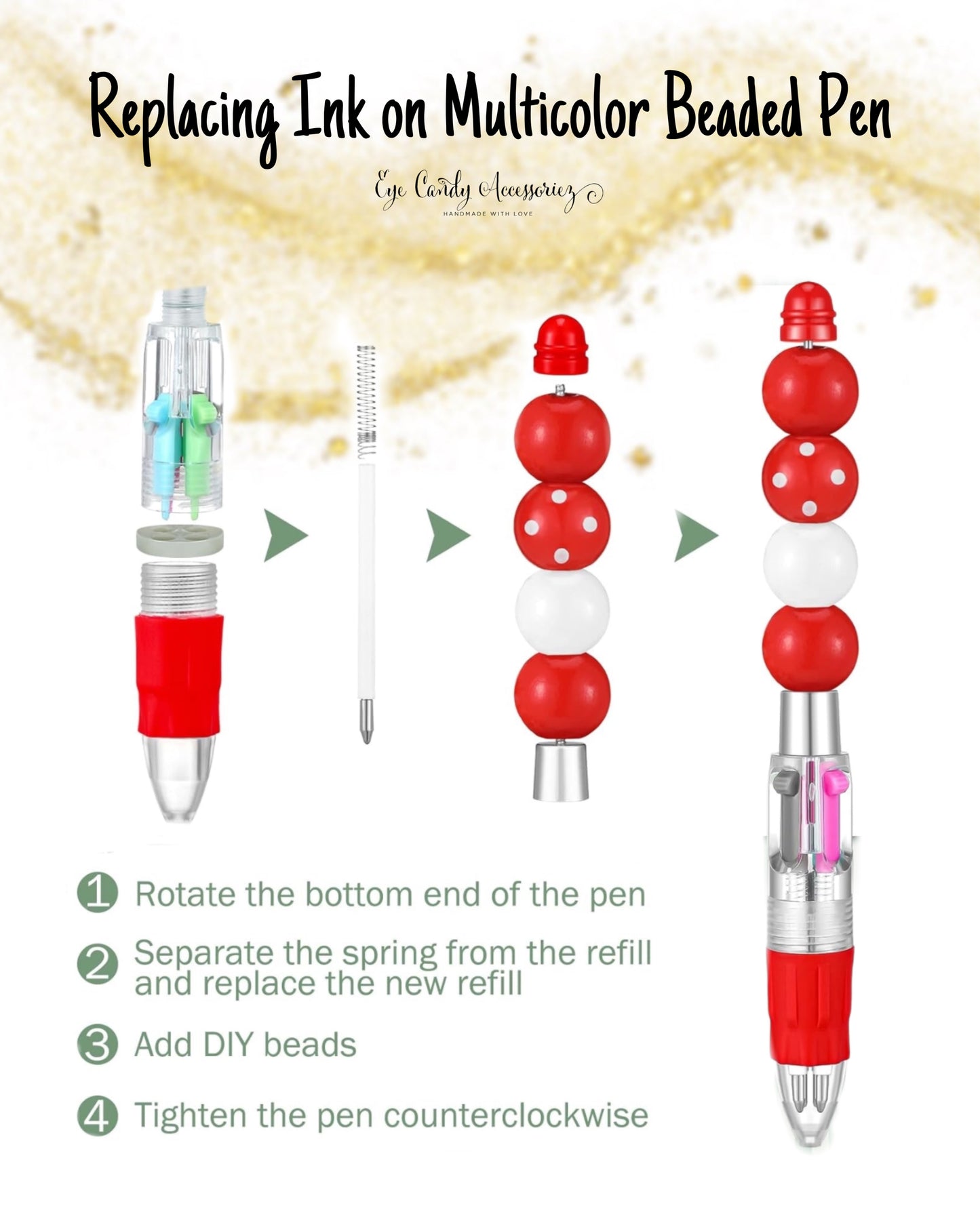 Trips & Sips Beaded Pens