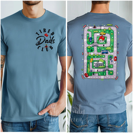 Tired Dad's Club Adult T-Shirt | Father's Day | Gifts | Men's Shirts