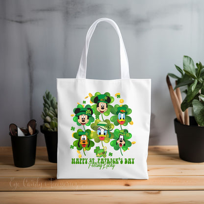 St. Patrick’s Cartoon - Reusable Cotton Tote Bags