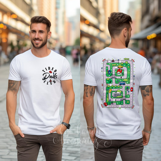 Tired Dad's Club Adult T-Shirt | Father's Day | Gifts | Men's Shirts