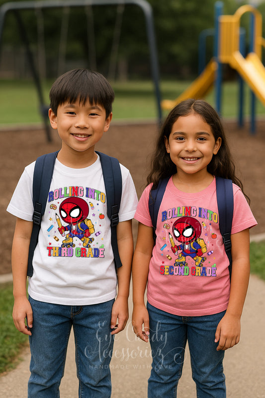 Rolling Into-  Back to School Unisex T-Shirt | Toddler & Kids | Pre School - 5