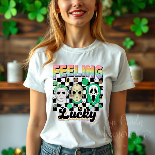 Feeling Lucky Horror Guys-  Unisex Adult T-Shirt