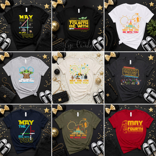 May the 4th T-Shirt| Star Wars Inspired | Matching Family Shirts|  Disney Trip| Galaxy Theme Tee|  Mom Dad Kid Apparel