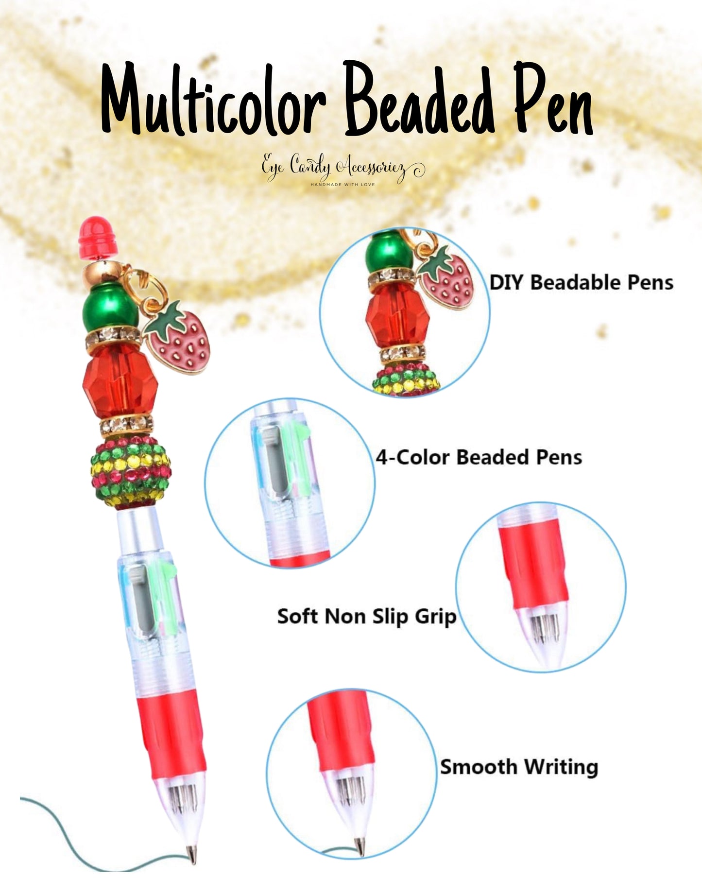 Trips & Sips Beaded Pens