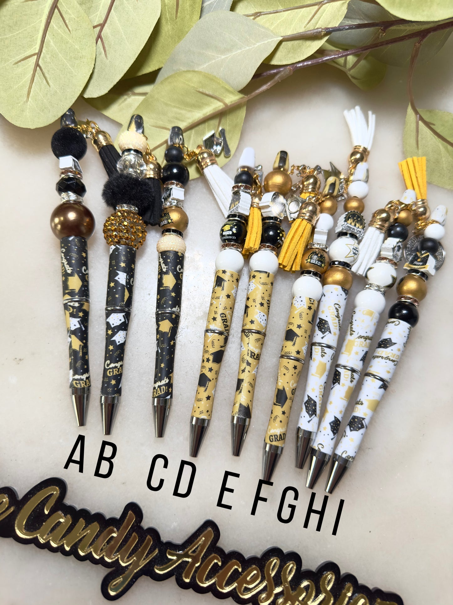 Congrats Grad Beaded Pens