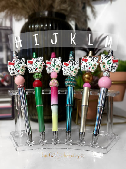 Trips & Sips Beaded Pens