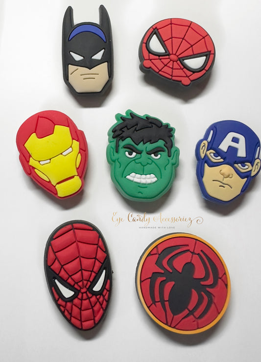 Superhero Shoe Charms