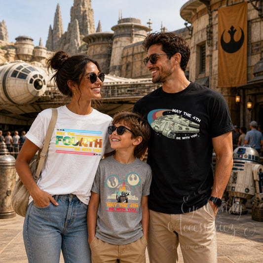 May the 4th T-Shirt| Star Wars Inspired | Matching Family Shirts|  Disney Trip| Galaxy Theme Tee|  Mom Dad Kid Apparel