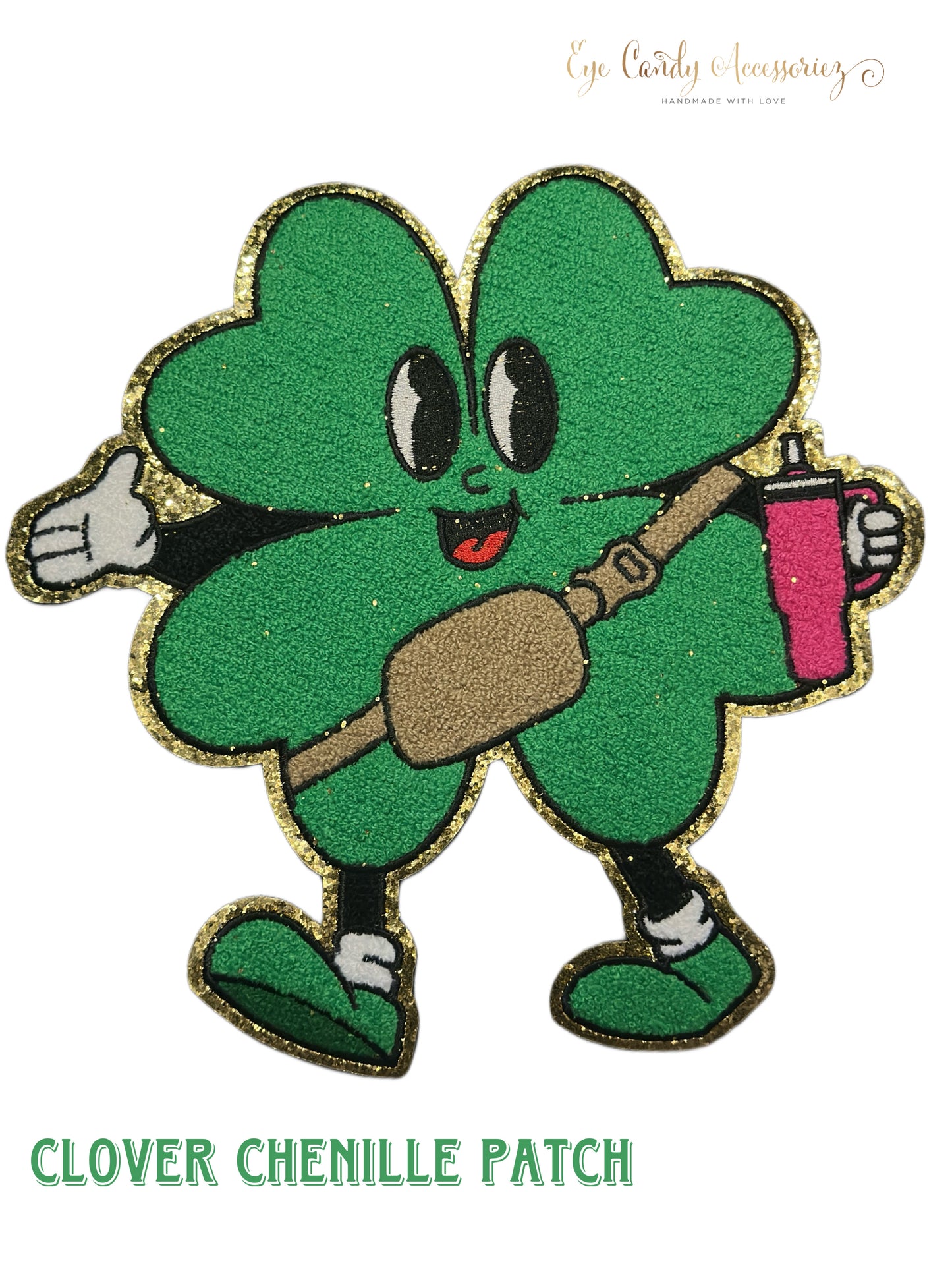 Clover- Chenille Patch- Adult & Kids- Crewneck Sweater