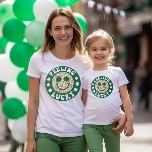 Feeling Lucky Smiley - Adult & Kids T-Shirt