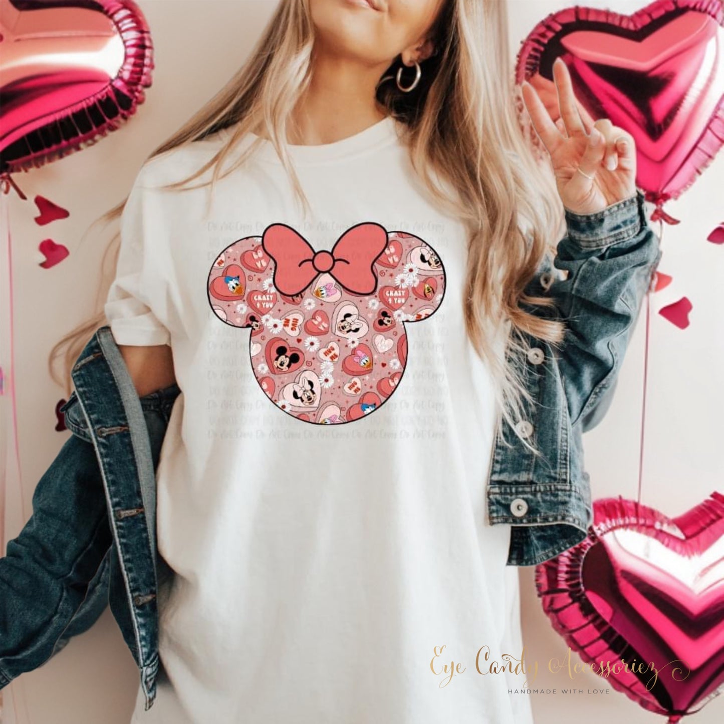 Mouse Candy Hearts- T-Shirt|Sweater- Adult