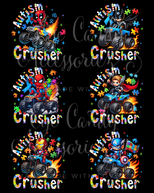SUPERHERO AUTISM AWARENESS T-SHIRT  | Kids Shirts | Adult T-Shirt | 24 Designs