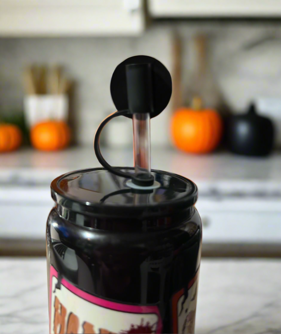 Nightmare Before Coffee Straw Topper Cover for Stanley & Standard Straws