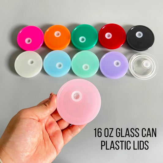 Plastic Lids for 16/20oz Glass Cans