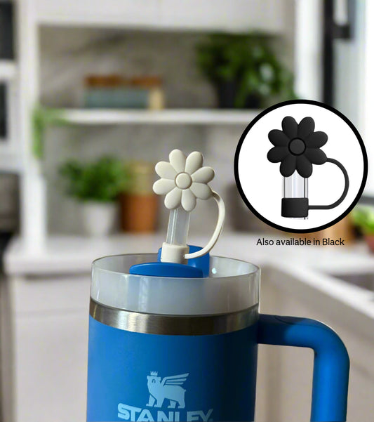 Flower Silicone Straw Topper Covers for Stanley Straws