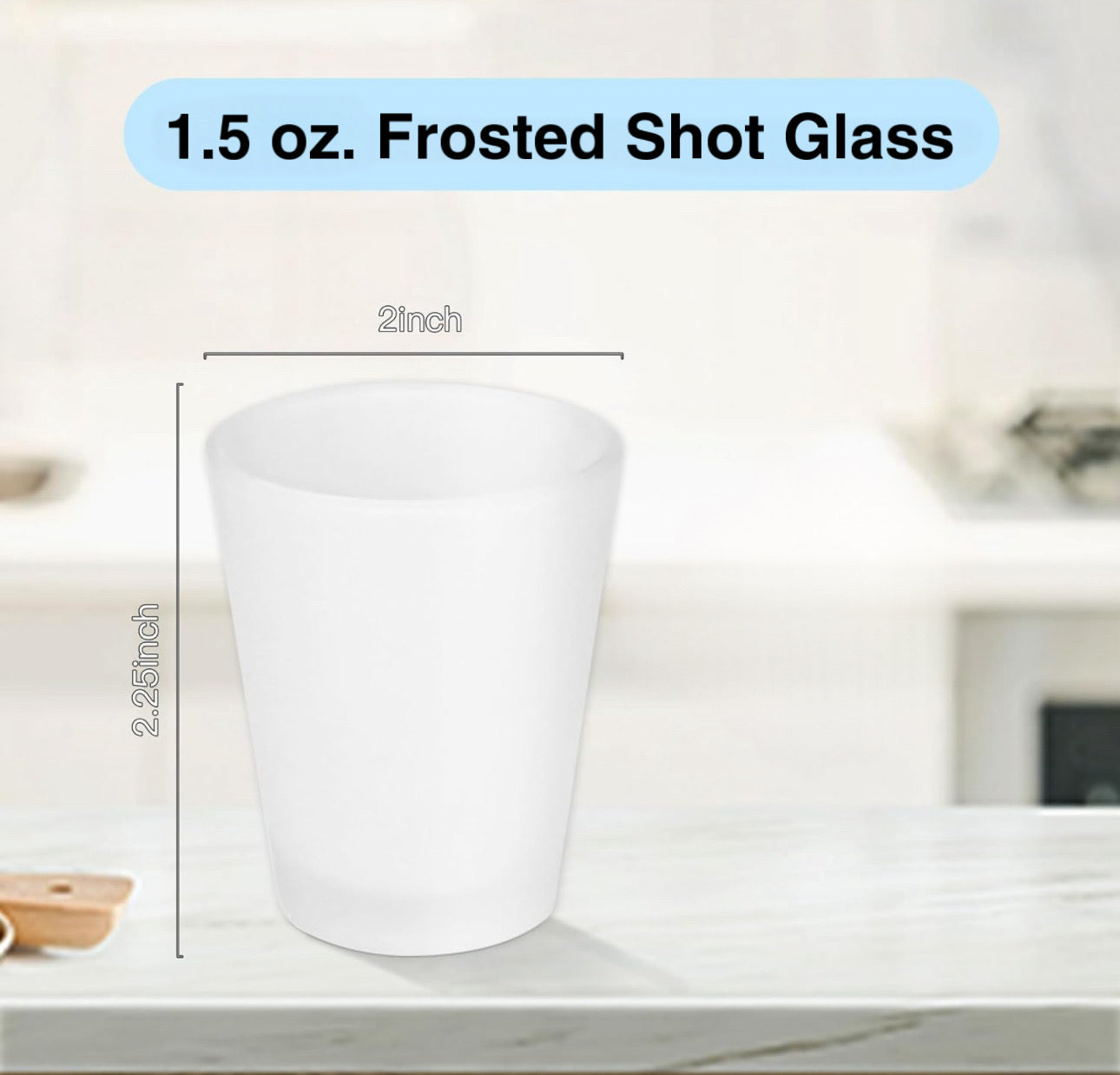 Grnchy Shot Glass- 1.5oz Clear & Frosted