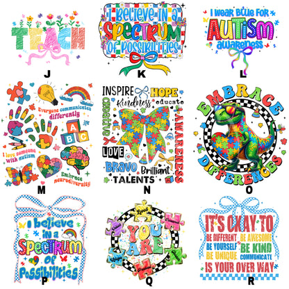 AUTISM SUPPORT T-SHIRT | Adults & Kids | Awareness | Autism Teacher
