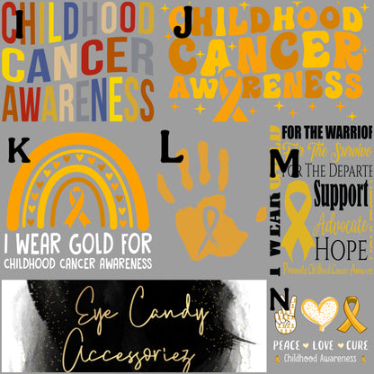Childhood Cancer Awareness | Adult T-Shirt | Hoodie | Sweater