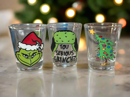 You Serious G?- 3 Clear Shot Glass Set