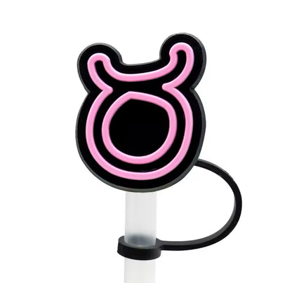 Zodiac Signs Straw Topper Covers for Standard Straws