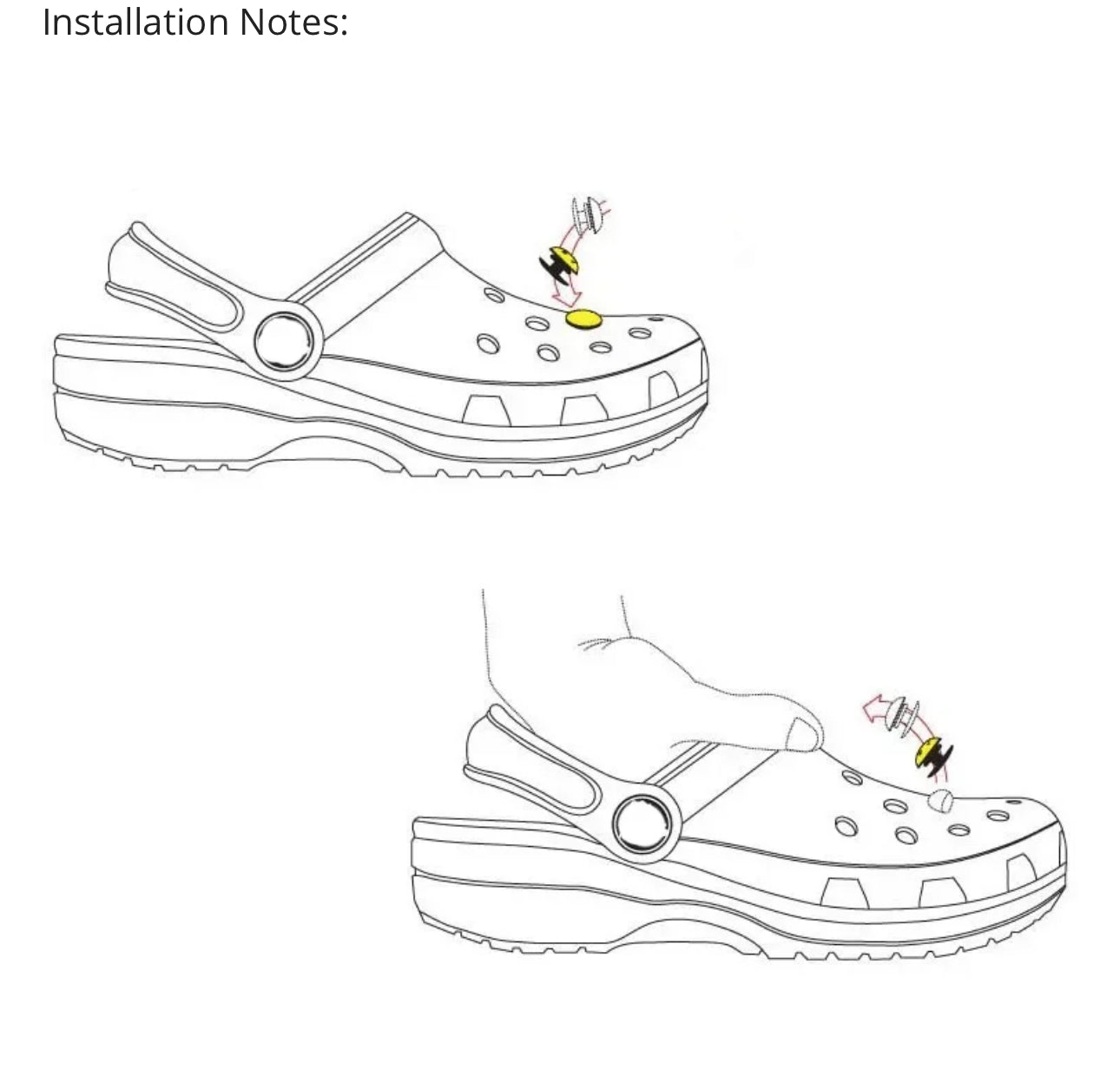 Cartoon Shoe Charms