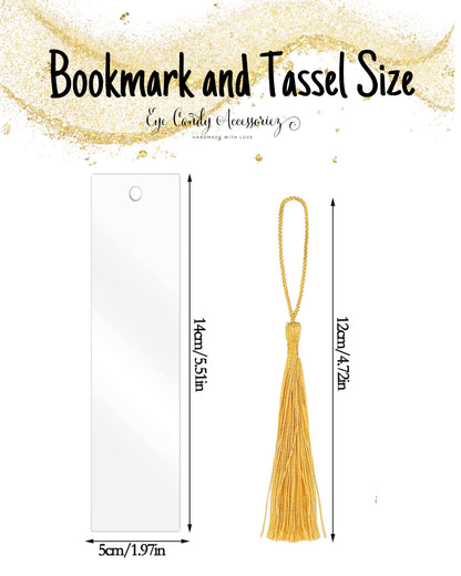 Lucky You - Clear Acrylic Bookmarks with Tassel
