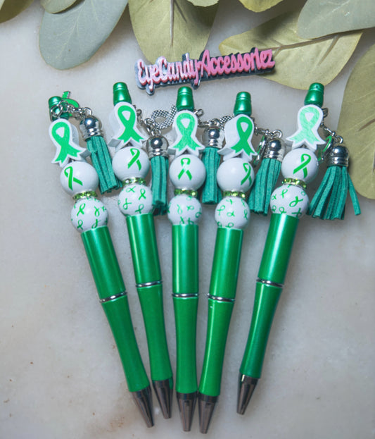 Mental Health Awareness Beaded Pens