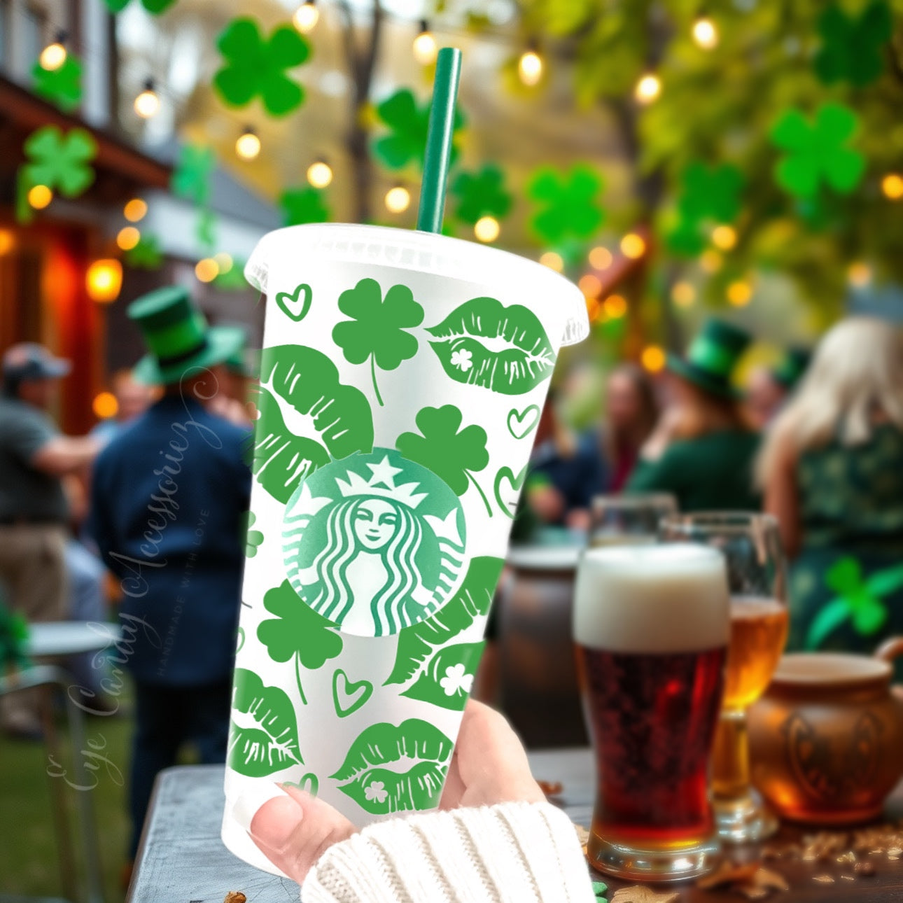 Clover Kisses Reusable Cold Cup  - 16oz|24oz