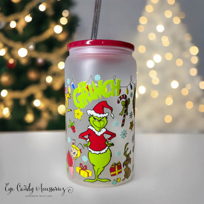 Mr. Steal Christmas - 16 oz Glass Can