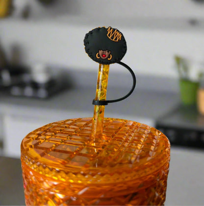 Black Girl Magic Straw Topper Covers for Standard & Stanley Straws