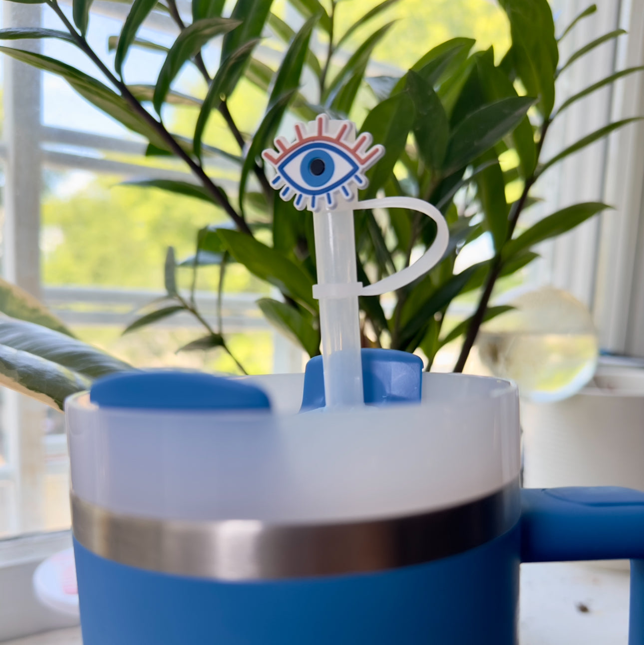 Evil Eye 🧿  Straw Topper Cover for Standard and Stanley Straws
