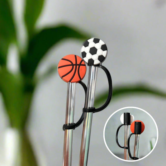 Sports Straw Topper Covers for Standard  & Stanley Straws