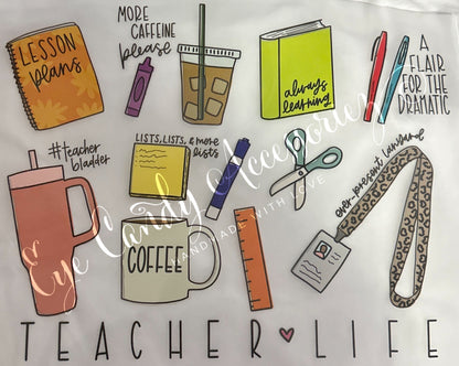 Teacher Life- Camiseta para adultos -Suéter