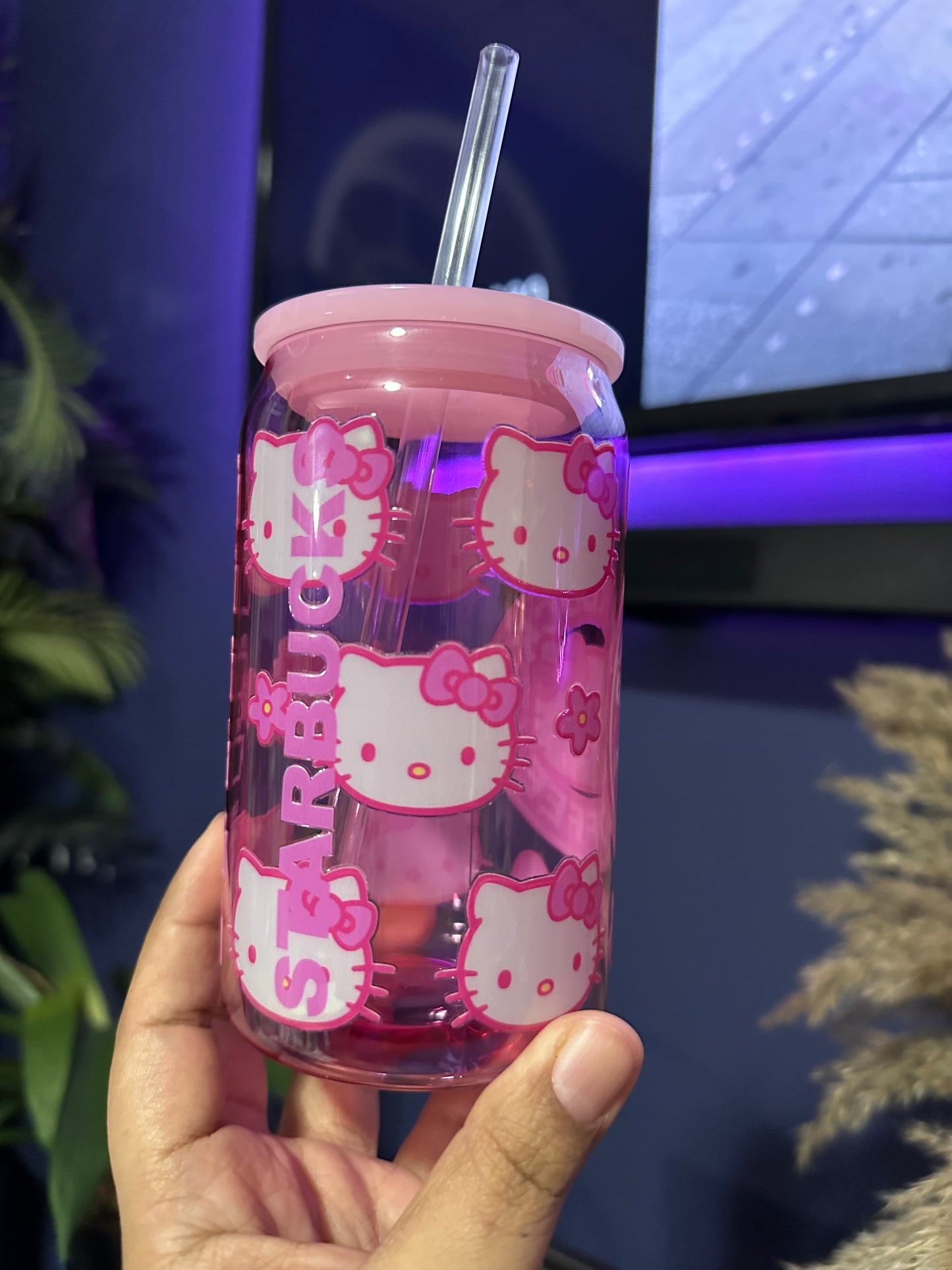 Kitty - 16oz Plastic Acrylic Can