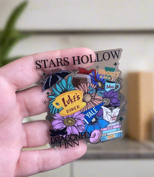 Dragonfly Hollow Clear Vinyl Sticker- Dishwasher Safe| Waterproof