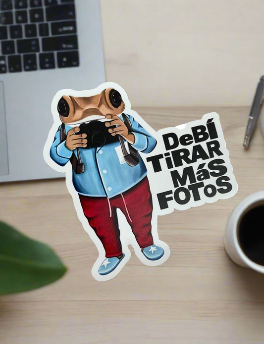Debi Tirar Mas Fotos Vinyl Sticker- Dishwasher Safe| Waterproof