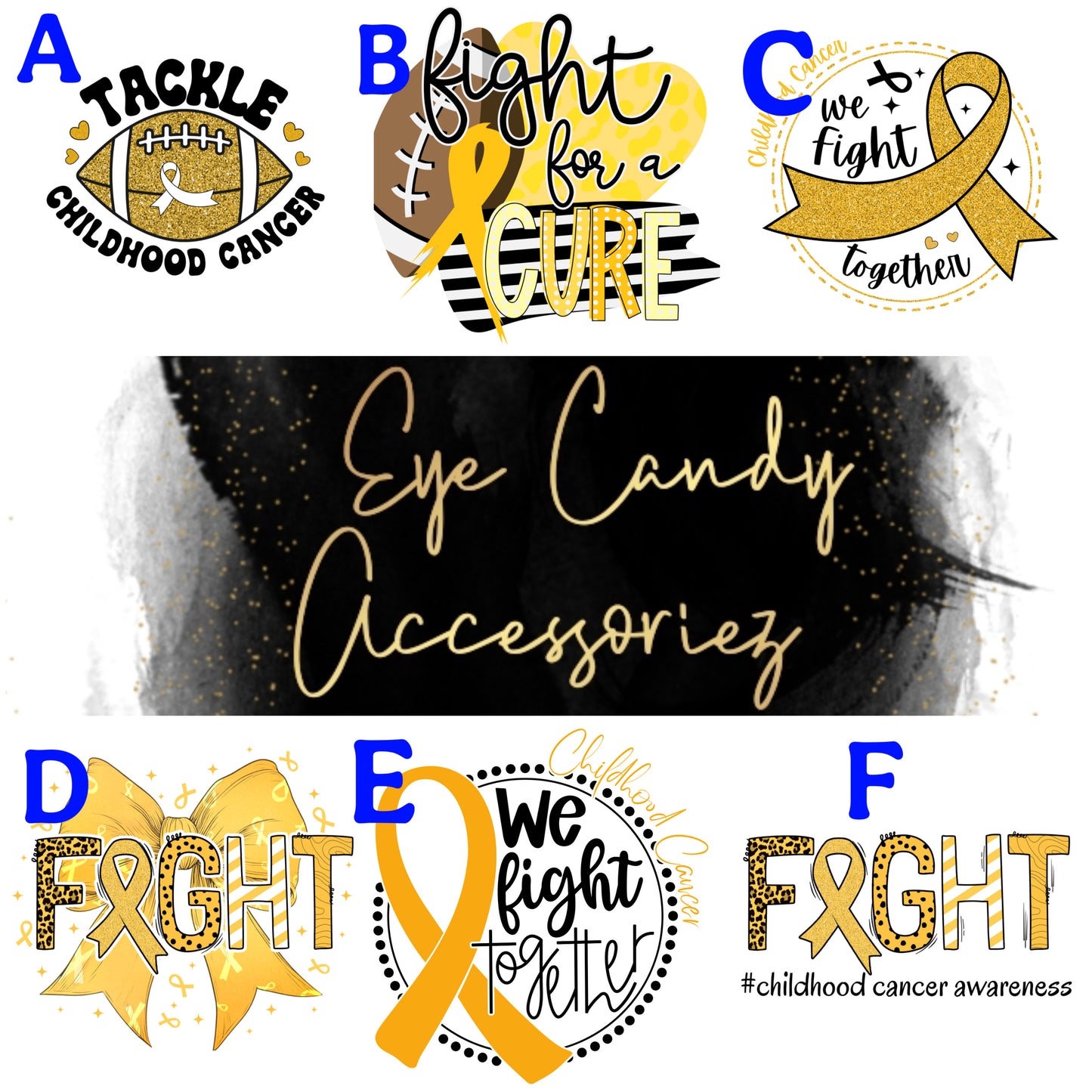 Fight & Tackle Childhood Cancer | Adult T-Shirt | Hoodie | Sweater | Awareness