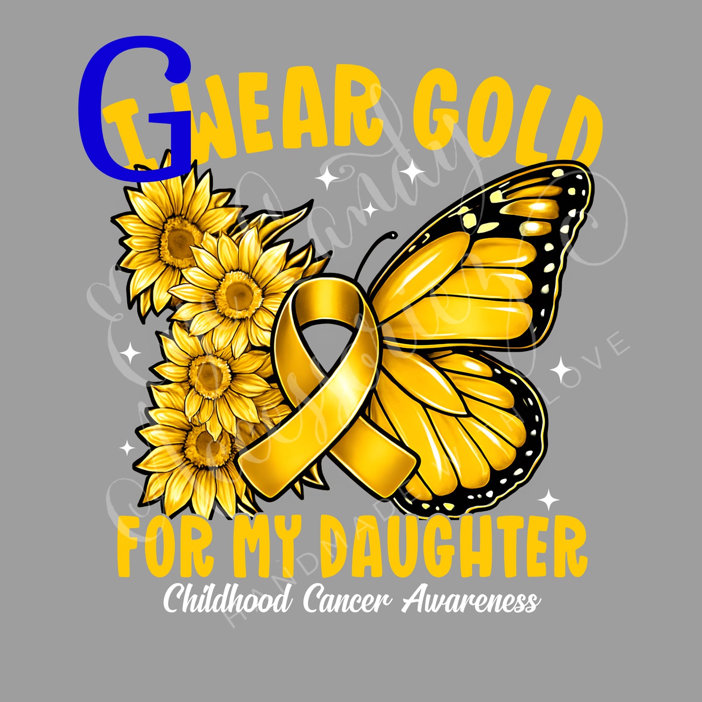 I Wear Gold For My Daughter | Childhood Cancer Awareness Ceramic Mug